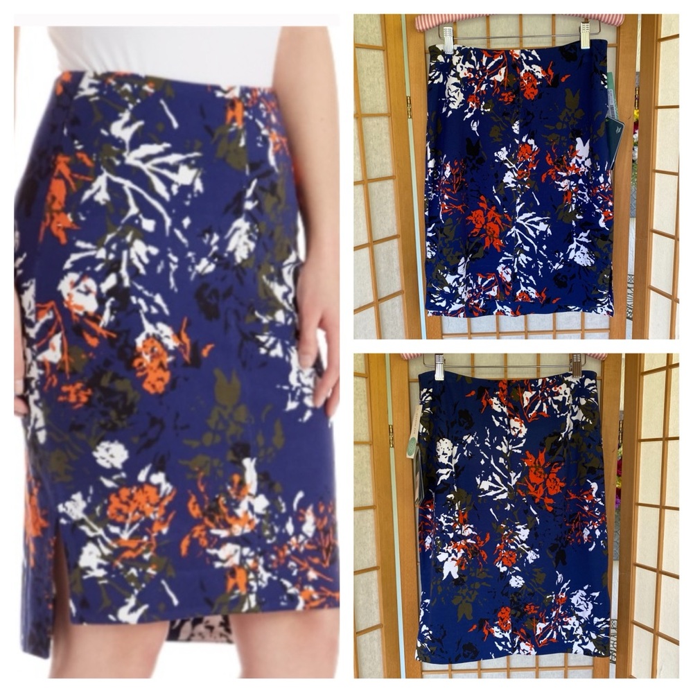 Lysse Brogan Print Stretch Pencil Skirt SZ MP NWT